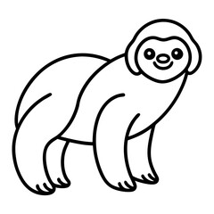 Chill Sloth Outline