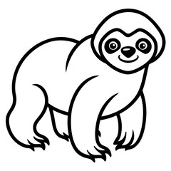 Chill Sloth Outline
