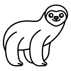 Chill Sloth Outline
