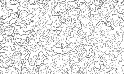 Abstract modern white and black topographic contour map wavy line, digital print terrain lines texture white background. Modern design with White background with topographic wavy pattern design.
