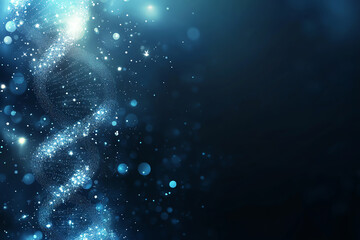 Illuminated DNA Double Helix in a Molecular Space