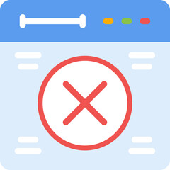 Obraz premium Web Stop Flat Icon