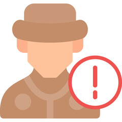 Corruption Risk Flat Icon