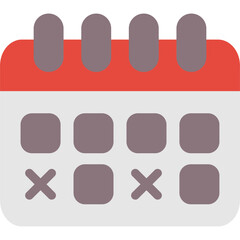 Obraz premium Calendar Flat Icon