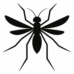 Clean and Bold Mosquito Silhouette