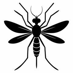 Clean and Bold Mosquito Silhouette