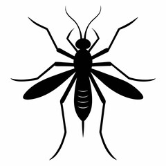 Clean and Bold Mosquito Silhouette