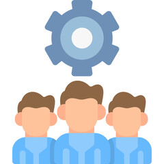 Team Strength Flat Icon