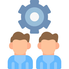 Team Management Flat Icon