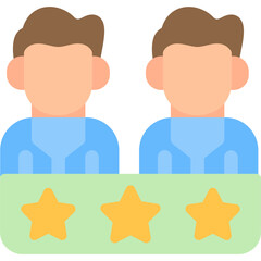 Fototapeta premium Team Excellence Flat Icon