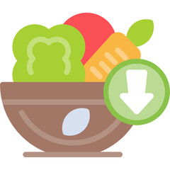 Low Carb Flat Icon