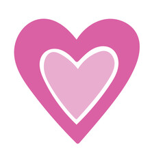 pink heart vector illustration