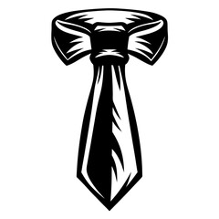 Monochrome image showcasing a stylized necktie, elegant and suitable for business