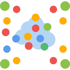 Particle Flat Icon