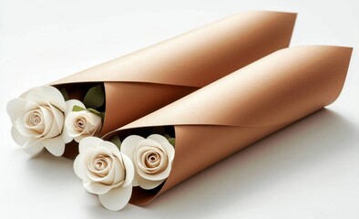 Versatile packaging mockup with a floral accent.