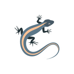 Naklejka premium lizard Vector Illustration, Reptile cartoon Character for decor.