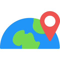 Map Drawing Flat Icon