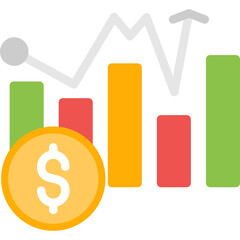 Inflation Analysis Flat Icon