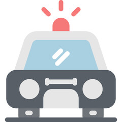 Police Car Flat Icon © pexleodesigns