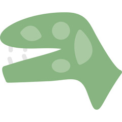Dinosaur Skeleton Flat Icon