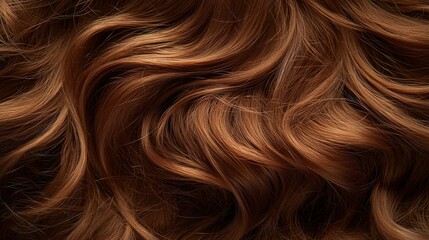 Fototapeta premium Auburn hair, curls, and detailed textures