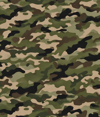 camouflage, khaki, army print, hunting style, dark background, fashionable design for workwear