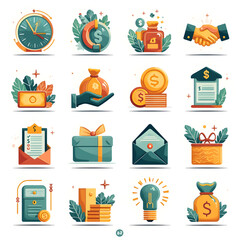 business and finance icons