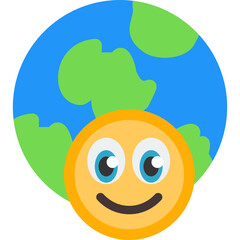 Global Interaction Flat Icon