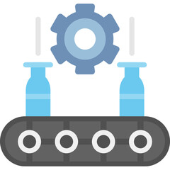 Industrial Efficiency Flat Icon