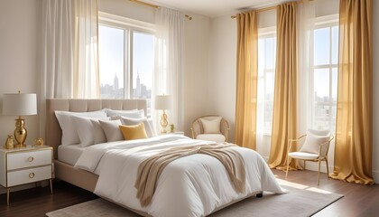 interior modern design room 3d