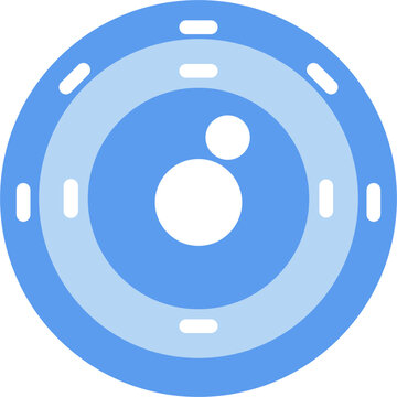 Fototapeta Lens Flat Icon
