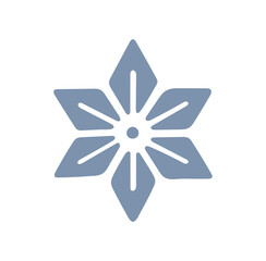 snowflake isolated on white background