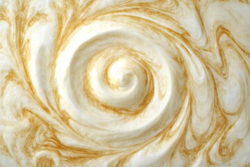 Beautiful Swirling Creamy Texture with Soft Golden Hues and Patterns