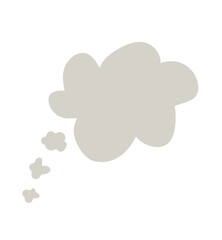 vector illustration of a thought cloud