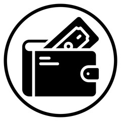 wallet glyph icon