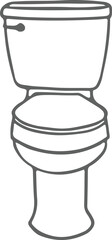 toilet bowl vector illustration