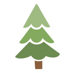 christmas tree vector illustration