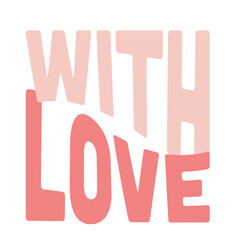 Obraz premium greeting card illustration with love