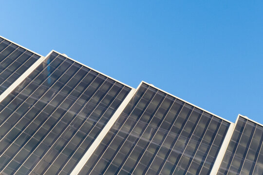 Angled Building Facade Detail