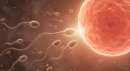 Sperm Approaching Ovum