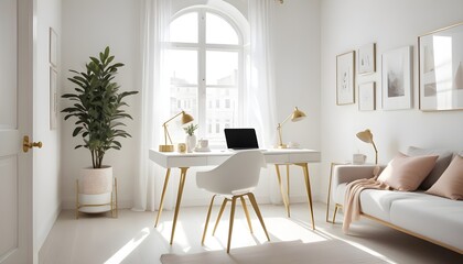 interior modern design room 3d