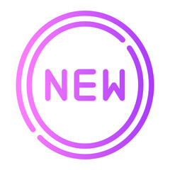 sticker gradient icon