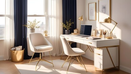 interior modern design room 3d