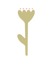 vector illustration abstract tulip flower