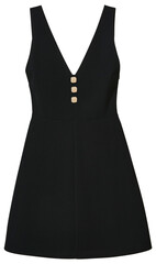 black dress isolated on white