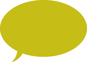 Flat speech bubble Icon. Talk bubble. Vector isolated background