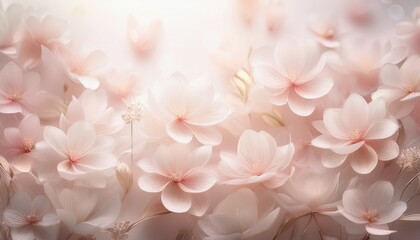 light soft floral abstract background