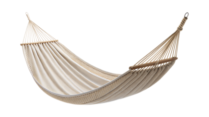 White hammock isolated on transparent background. Png