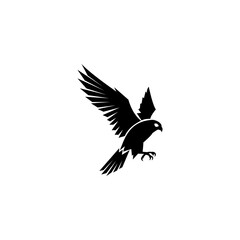 Vector graphic of Eagle or falcon Logo in modern and simple style. This vector is perfect for company logo, t-shirt design, template, decoration, banner and branding etc.
