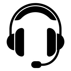 🎧 Vector illustration of a headphones icon for music and audio technology